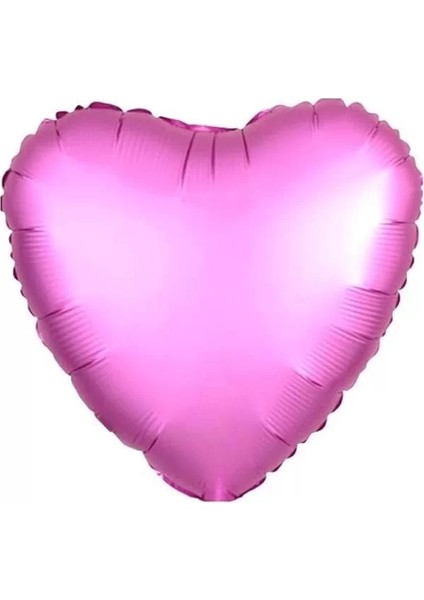 Pembe Renk Kalp Folyo Balon 24 Inç