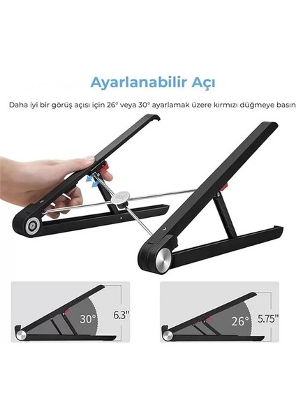 Saiji X1 Laptop Sehpası, Katlanabilir, Tablet Sehpası, Alüminyum Alaşım, Online Sınıf Çalışması fiyatları