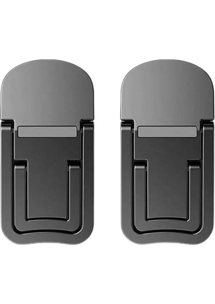 Metal 2 Adet 7mm 3m Yapışkanlı Katlanabilir Ultra Mini Laptop Standı,2 Açılı Laptop