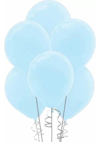 Benim Marifetlerim - Metalik Açık Mavi Balon 12 Inch 10 Adet