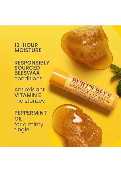 Burt's Bees Beeswax Dudak Bakım Kremi - Nane Ferahlığı fiyatları