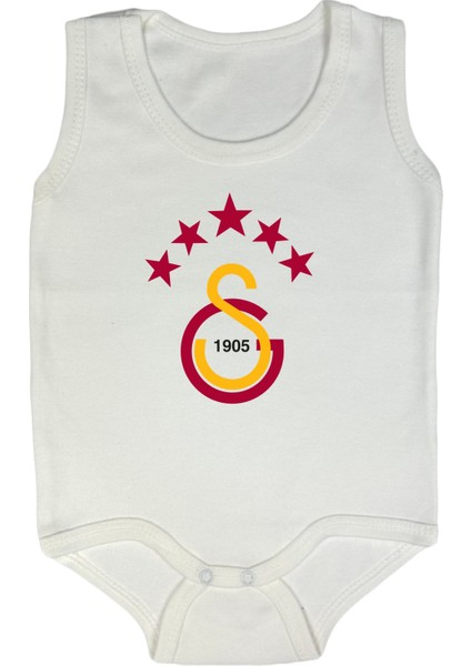 Organik Pamuk Sarı Kırmızı Bebek Askılı Zıbın Body ZBN102