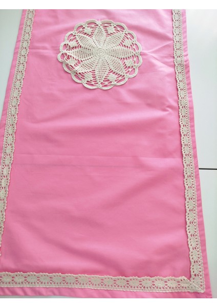 Otantik Ortası El Işli Yumuşak %100 Pamuklu Güpürlü Runner 45X115 cm fiyatları