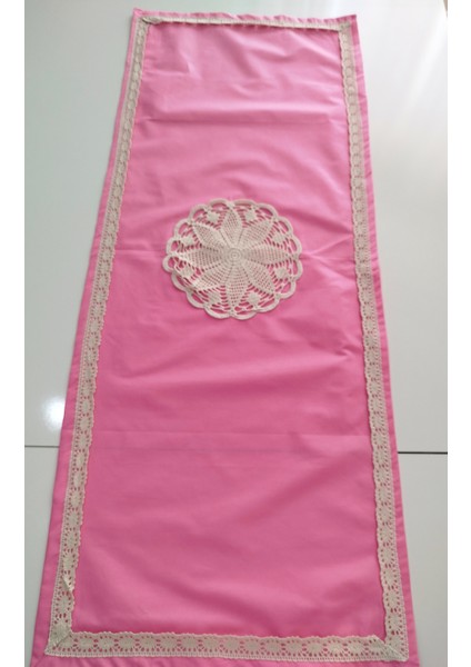 Otantik Ortası El Işli Yumuşak %100 Pamuklu Güpürlü Runner 45X115 cm fırsatları