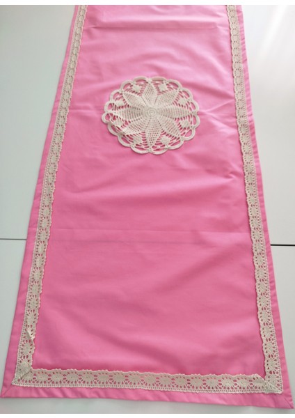Otantik Ortası El Işli Yumuşak %100 Pamuklu Güpürlü Runner 45X115 cm indirimleri