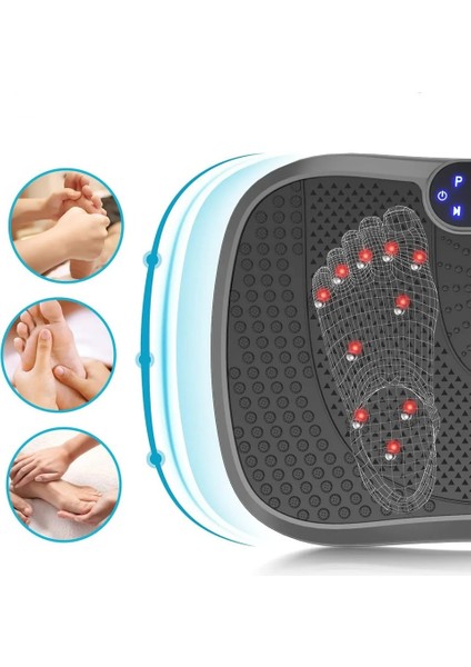 Bluetooth'lu Titreşimli Egzersiz Aleti Tüm Vücut Egzersizi Karın Kol Bacak Ev Ofis Spor Aleti