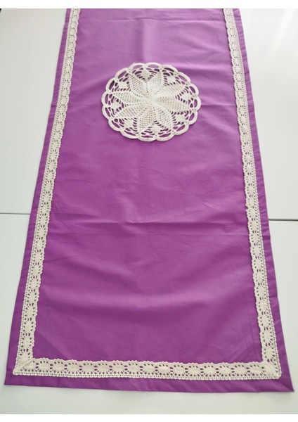 Otantik Ortası El Işli Yumuşak %100 Pamuklu Güpürlü Runner 45X115 cm fiyatları