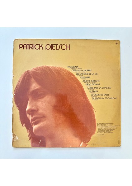 Patrick Dietsch – Patrick Dietsch Dönem Baskı Plak fiyatları