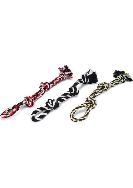 Köpek Oyuncağı, Üç Düğümlü Diş Ipi, Tutamaçlı, 50CM, 400GR