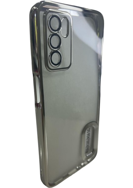 Oppo A16 A16S A56 5g Şeffaf Gümüş Kenarlı Kaliteli Silikon Telefon Kılıfı fiyatları