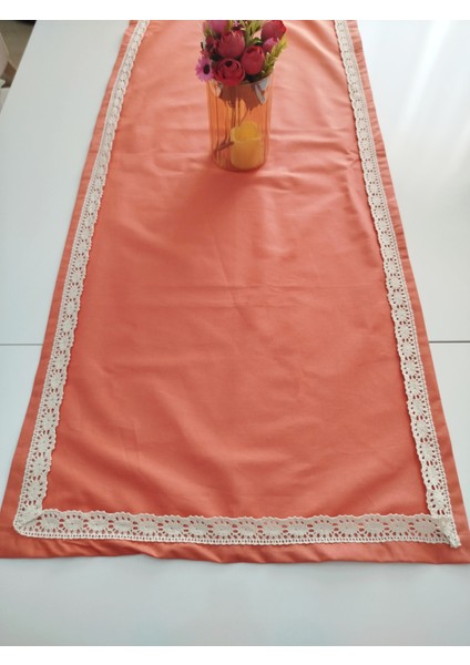 Otantik Yumuşak %100 Pamuklu Güpürlü Runner 45X115 cm