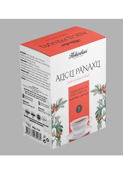 Alıç Yapraklı Panax Karşık Çay 45LI Süzen Poşet