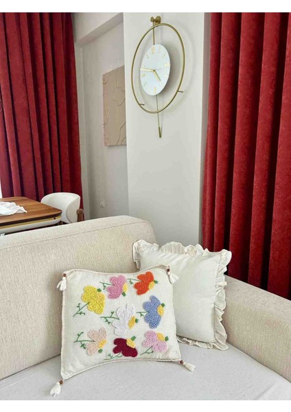 Çiçek Desenli Punch Kirlent Kılıfı modelleri