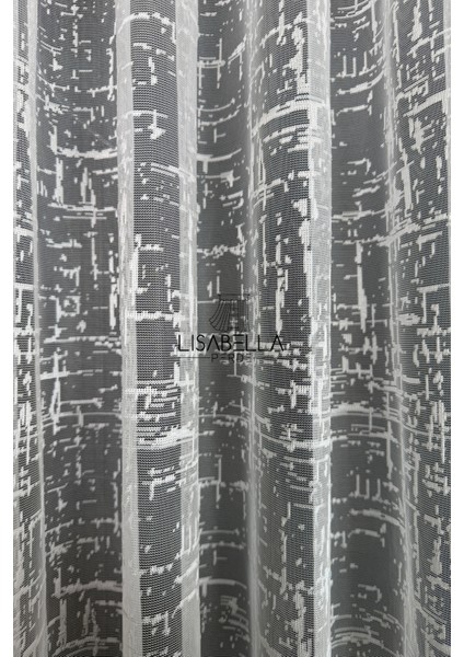 Lines Çizgisel Geometrik Desen Ütü Istemez Tül Perde (1x3 Sık Pile Dikişli) modelleri