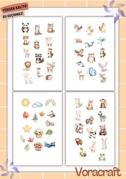 4'lü Çiftlik Set Ajanda Bullet Journal Set A053 fiyatları