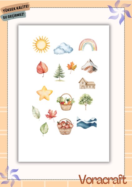 4'lü Çiftlik Set Ajanda Bullet Journal Set A053 indirimleri