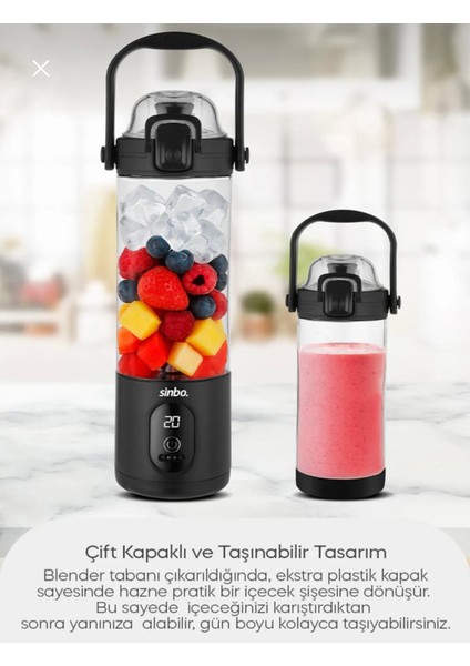SHB-7504 Portatif Taşınabilir Kişisel Blender