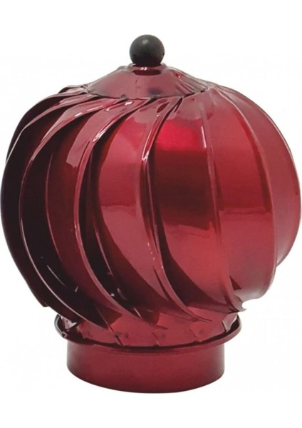 Rüzgar Gülü Soba Baca Döneri Bilyeli 13 cm Çap Standart Boy