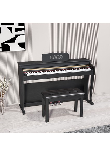 Pro 88 Tuşlu Piyano Dijital Ekran Bluetooth 16 Seviye Tuş Hasasiyeti (Tabure, Kulaklık Hediye)