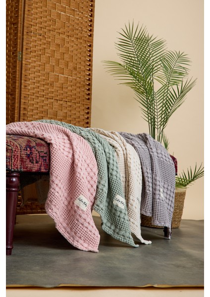 Waffle Pamuklu Pike 100*90CM - Pudra fırsatları