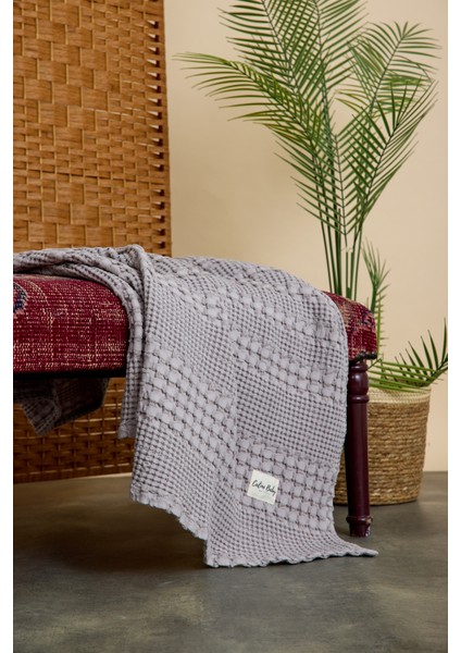 Waffle Pamuklu Pike 100*90CM - Gri fiyatları