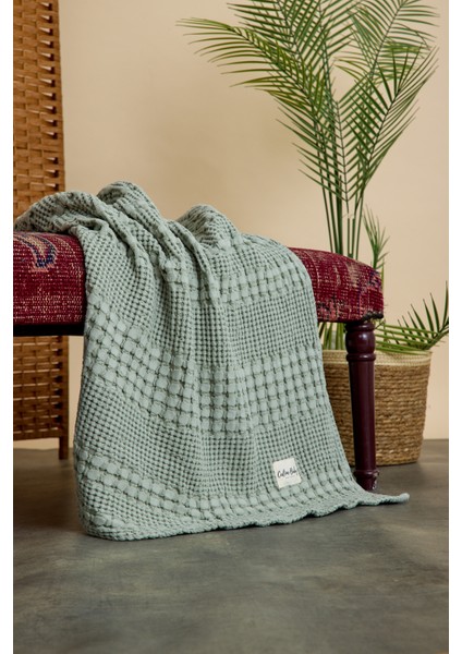 Waffle Pamuklu Pike 100*90CM - Yeşil modelleri