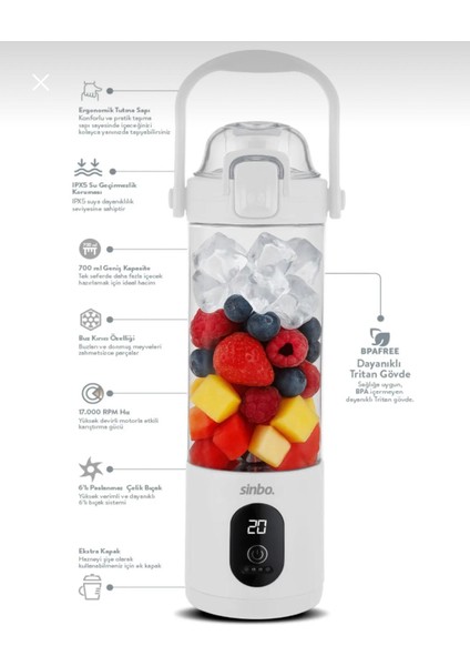 SHB-7504 Portatif Taşınabilir Kişisel Blender fiyatları