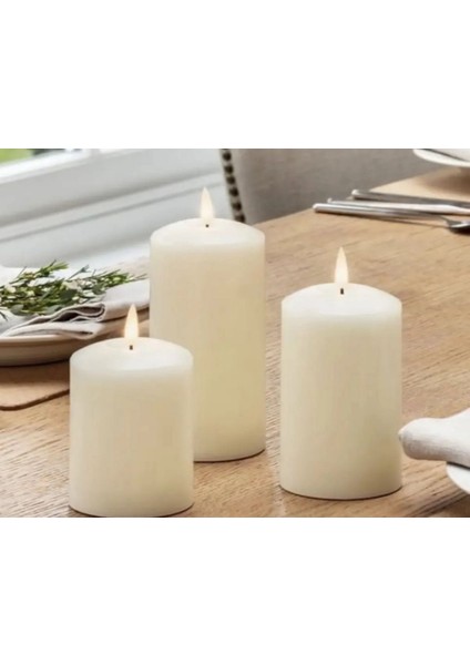 7 - 8 - 9 cm Blok Baton Silindir Mum 6 cm Çap fiyatları