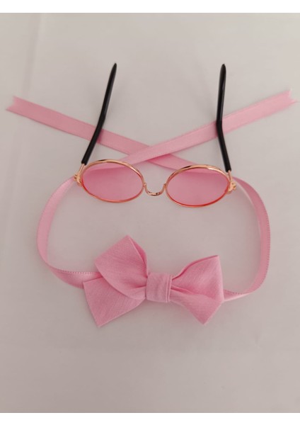 Pembe Gözlük ve Papyon Takımı – Dekoratif Mini Aksesuar fiyatları
