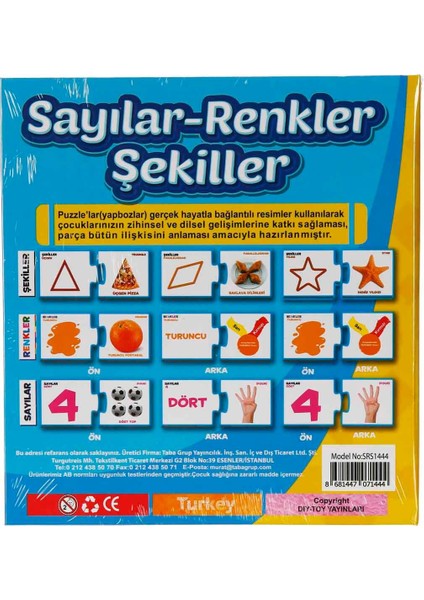 Sayılar Renkler Şekiller Süper Set fiyatları