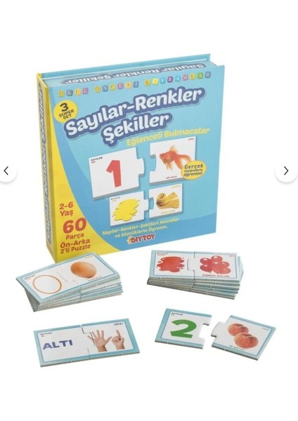 Sayılar Renkler Şekiller Süper Set modelleri