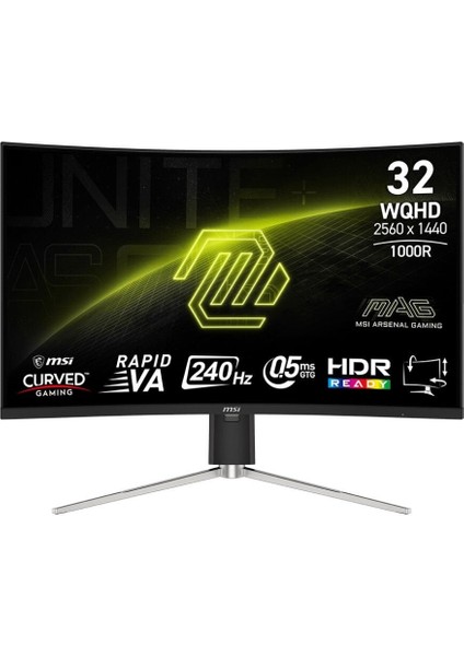 31.5 Msı Mag 325CQRXF E2 0.5ms 240HZ Wqhd Curve 1000R Rapıd Va