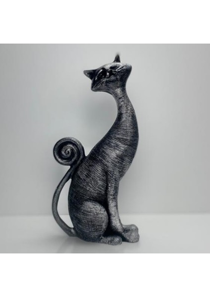 Asil Duruş – 2’li Modern Kedi Biblo Seti (21 x 10 Cm) modelleri