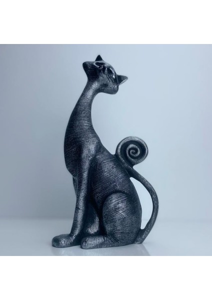 Asil Duruş – 2’li Modern Kedi Biblo Seti (21 x 10 Cm) fırsatları