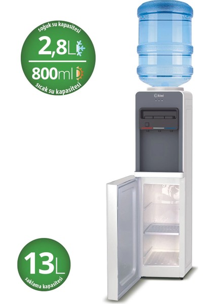 Su Sebili KWP-8553 Beyaz (Water Dispenser) Sıcak -Soğuk -Ilık