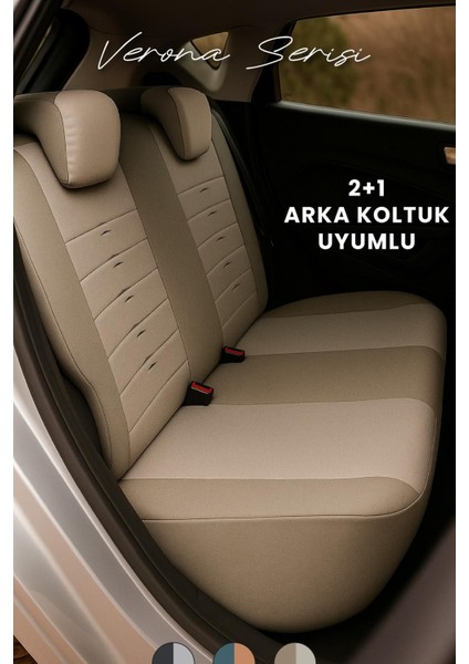 Kia Cerato Sedan 2005–2022 Verona Serisi Raşel Bej Koltuk Kılıfı fırsatları