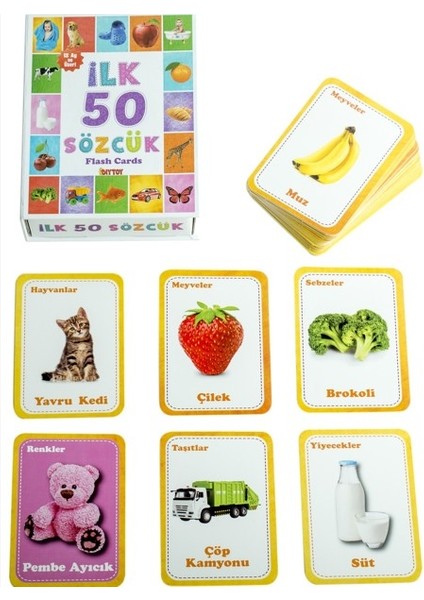 Ilk 50 Sözcük Flash Cards modelleri