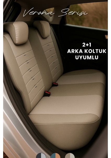 Skoda Fabia 2014–2021 Verona Serisi Raşel Bej Koltuk Kılıfı fırsatları