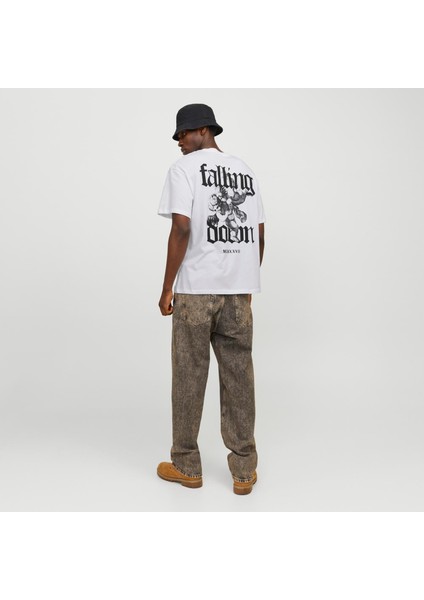 Erkek Sirt ve Gögüs Baskili Tisört - Falling modelleri