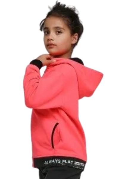 Kız Çocuk Ikili Takım Neon Pembe Siyah Siyah - Pembe 4-5 Yaş