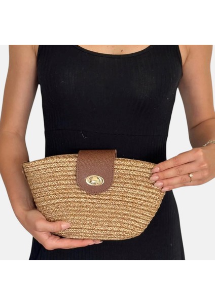 Hasır Clutch Çanta Omuz Çantası LD587 fiyatları