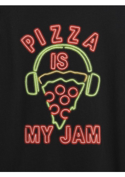 Erkek Çocuk Siyah Grafik Baskılı T-Shirt fiyatları