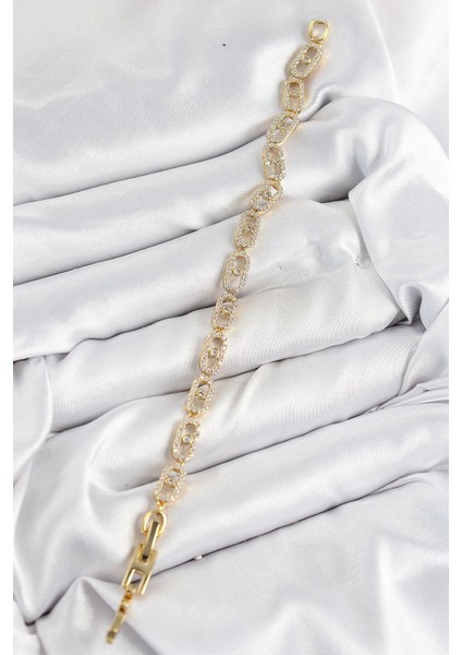 Pirinç Zirkon Taşlı Messika Model Gold Renk Vıp Seri Kadın Bileklik fiyatları