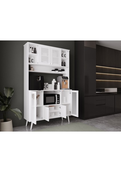 Kahve Köşesi 120 cm %100 Mdf Panjur Kapak Çok Amaçlı Dolap fiyatları