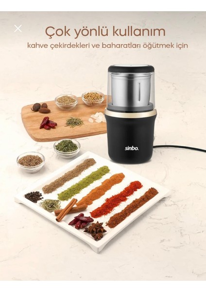 SCM-2997 Kahve ve Baharat Öğütücü Gold modelleri
