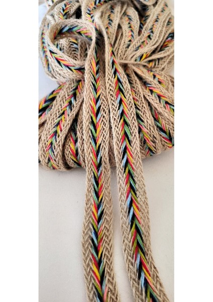 Hasır Rengarenk Ipli Örme Ara Şerit indirimleri