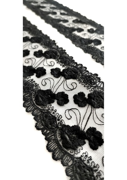 Ara Geniş Model Çiçek Polyester Güpür Dantel modelleri