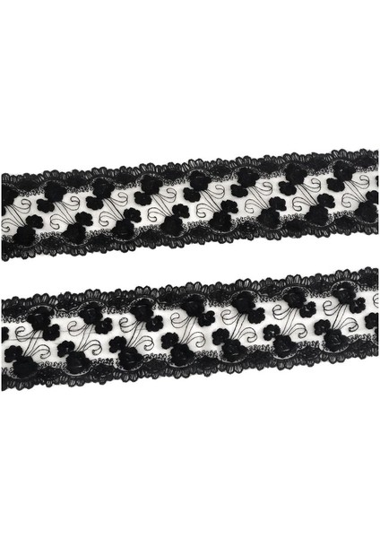 Ara Geniş Model Çiçek Polyester Güpür Dantel