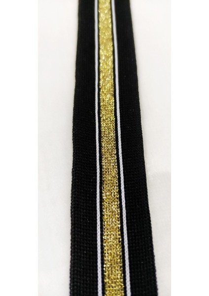 Siyah Gold Simli Tiktak Şerit