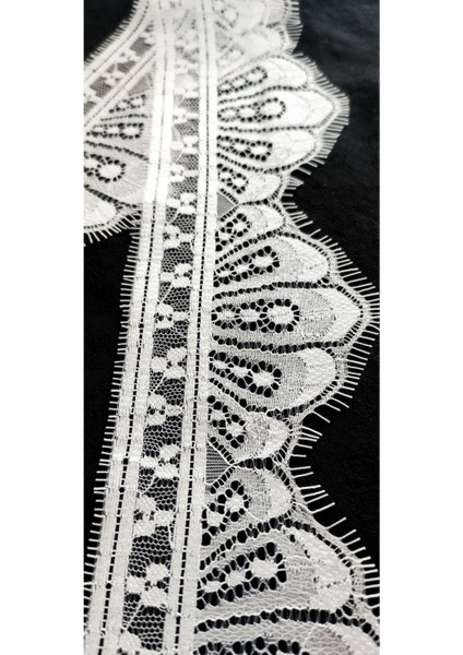 Beyaz Kenar Sakallı Dantel ( 3 mt ) fiyatları